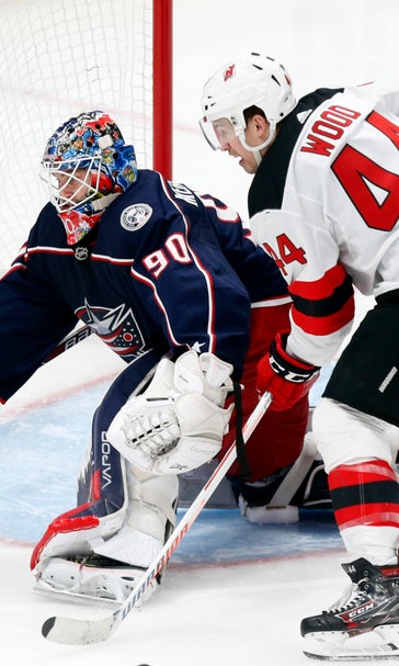 Merzlikins leads Blue Jackets' rout of New Jersey